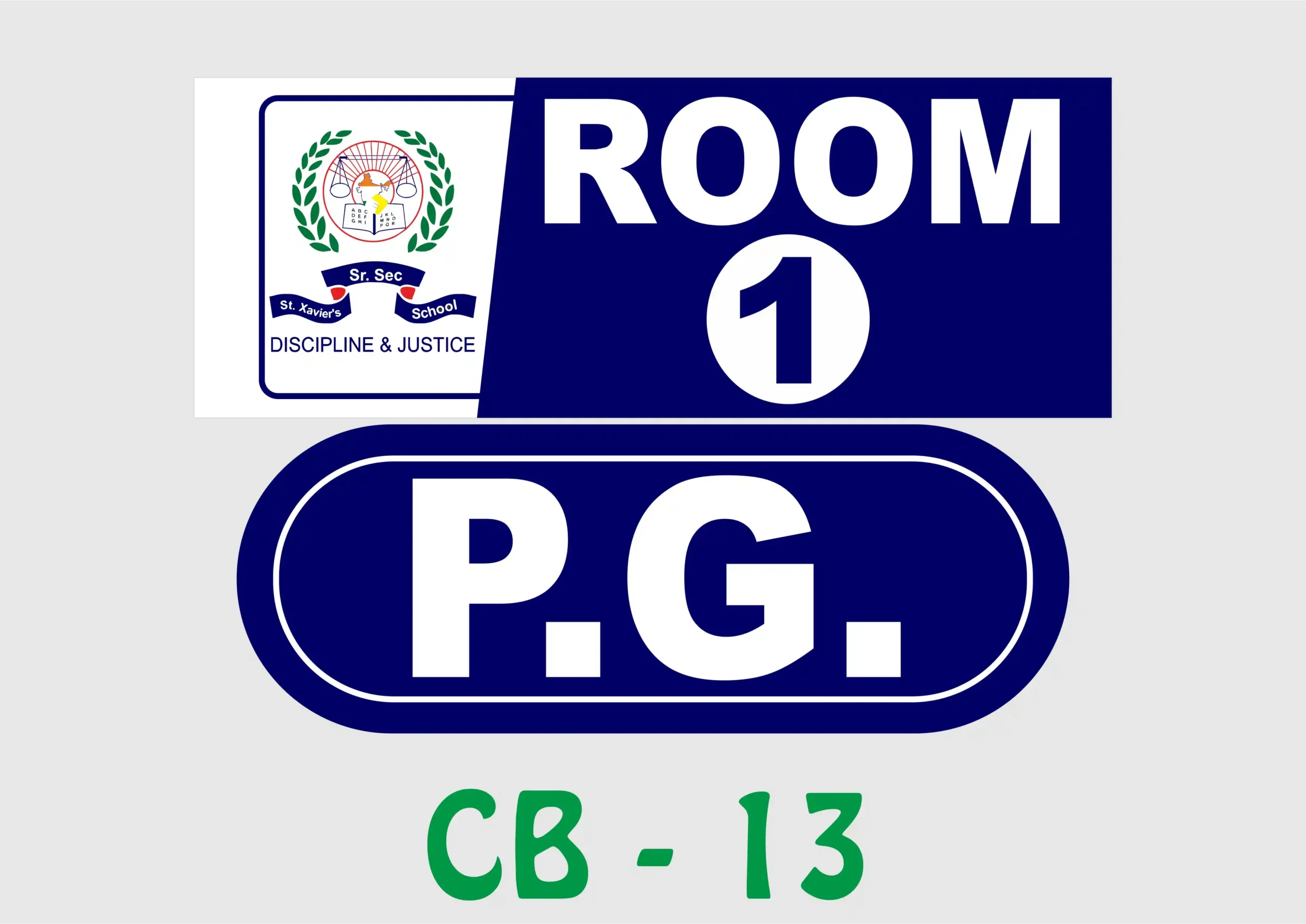 CB - 13 Wall Name Plate - PG - Image 1