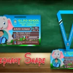 Elephant Shape Acrylic ID Card