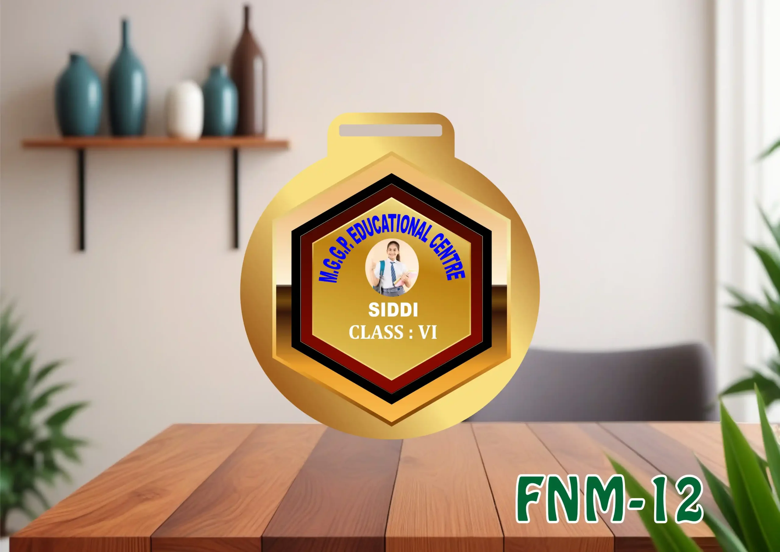 FNM12- 1 Customised Printed Medal - FNM12 - Image 1