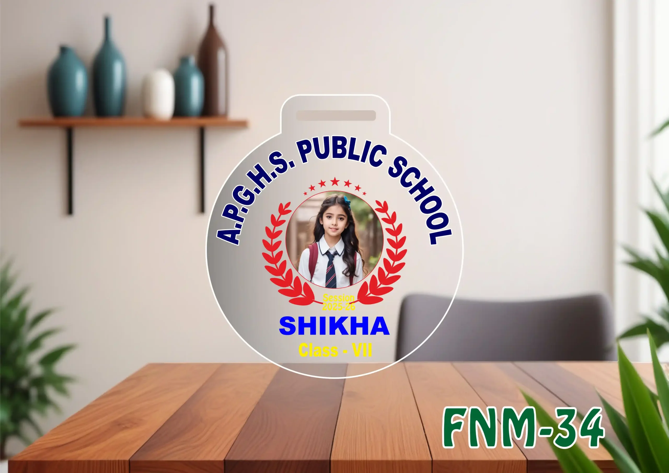 FNM34- 1 Customised Printed Medal - FNM34 - Image 1