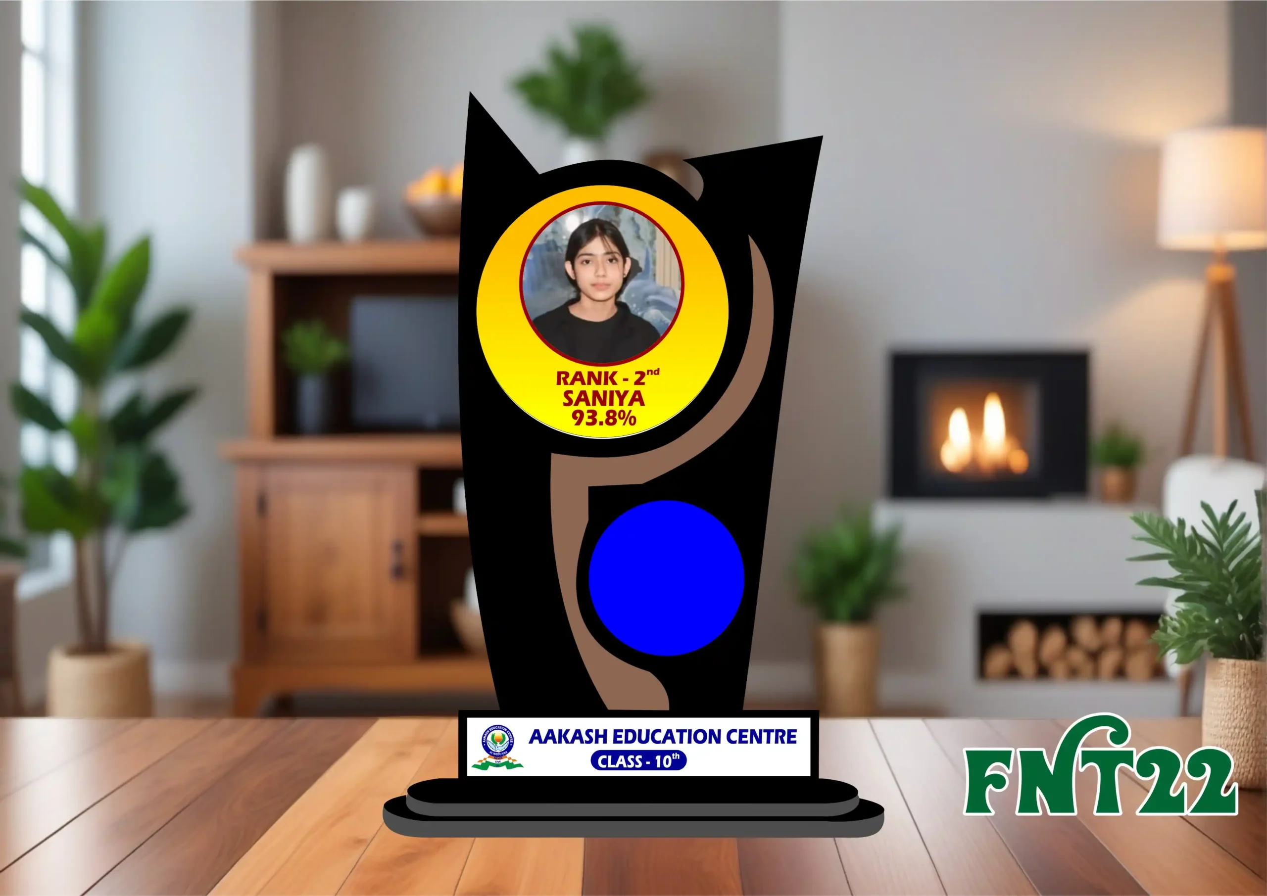 FNT22- 1 Customised Printed Trophy - FNT22 - Image 1