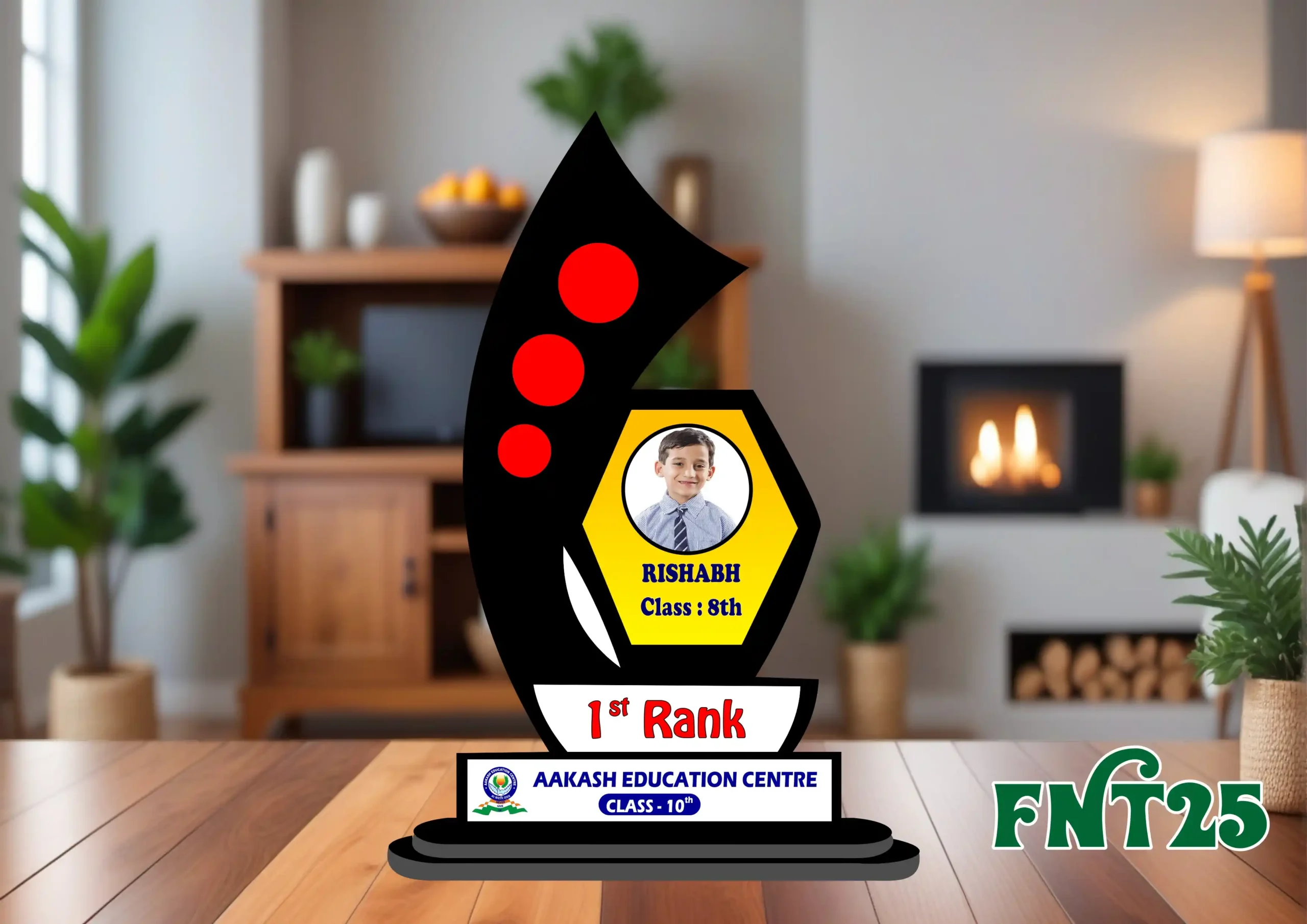 FNT25- 1 Customised Printed Trophy - FNT25 - Image 1