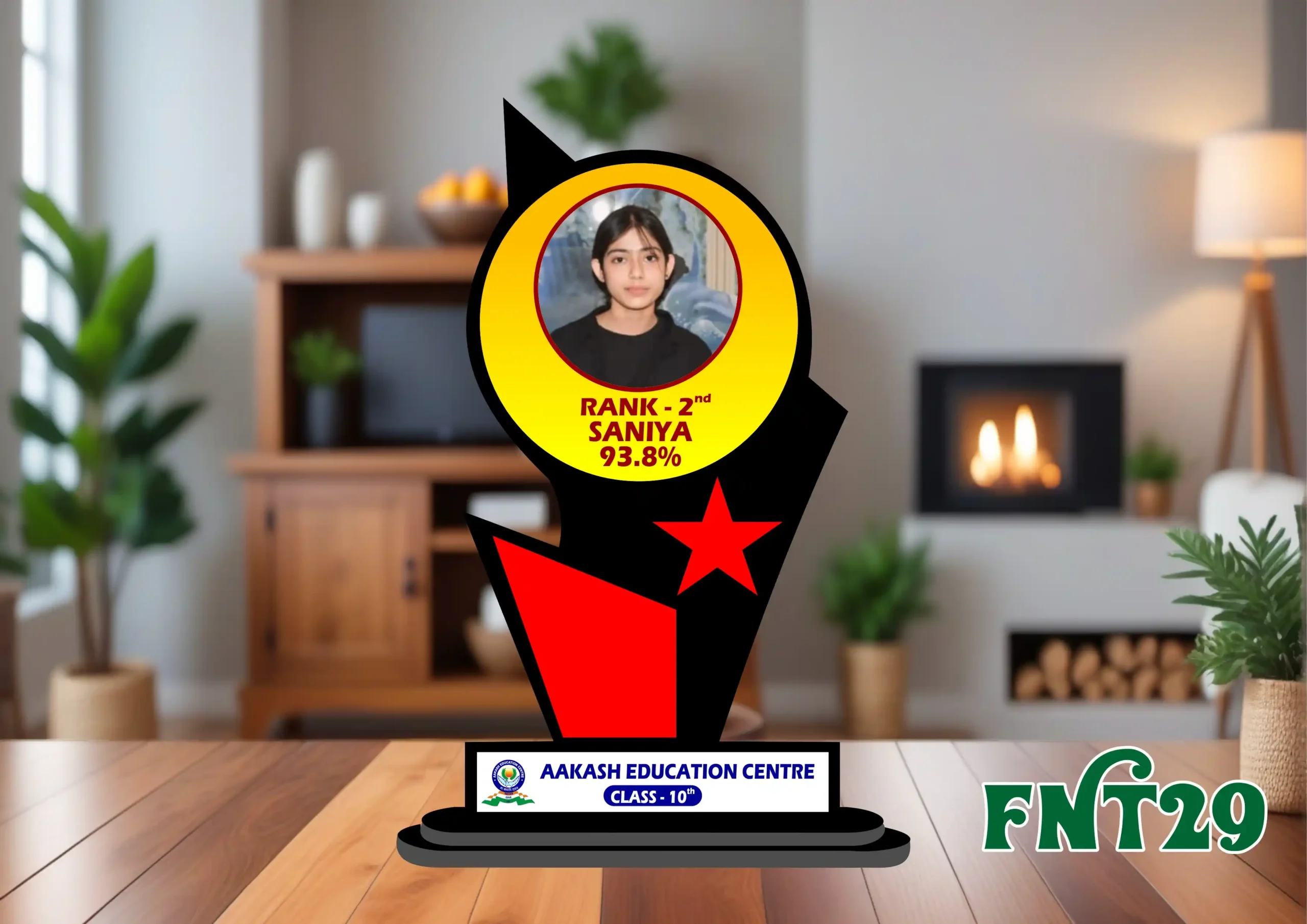 FNT29- 1 Customised Printed Trophy - FNT29 - Image 1