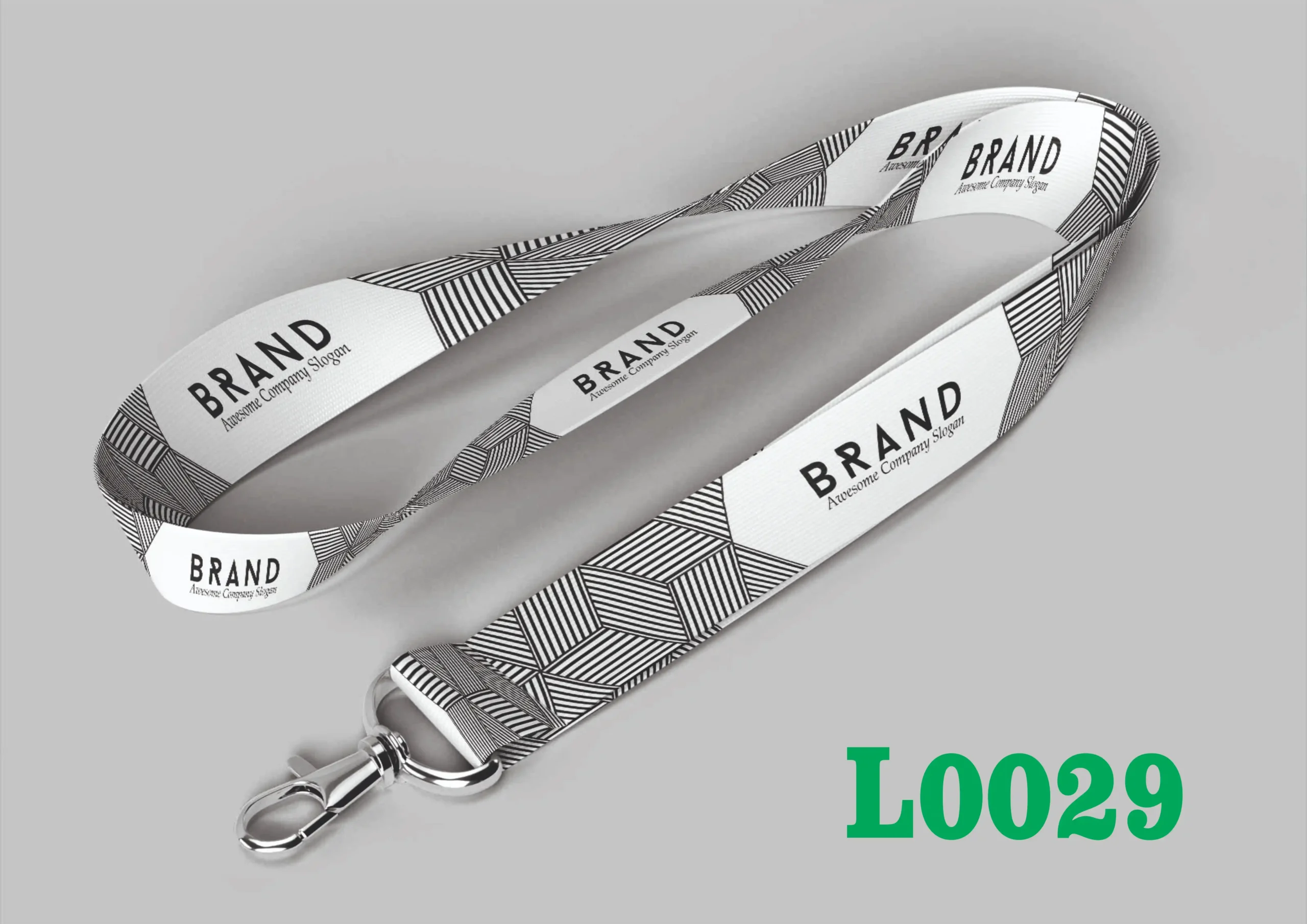 L0029 Digital Lanyard Template L0029 - Image 1