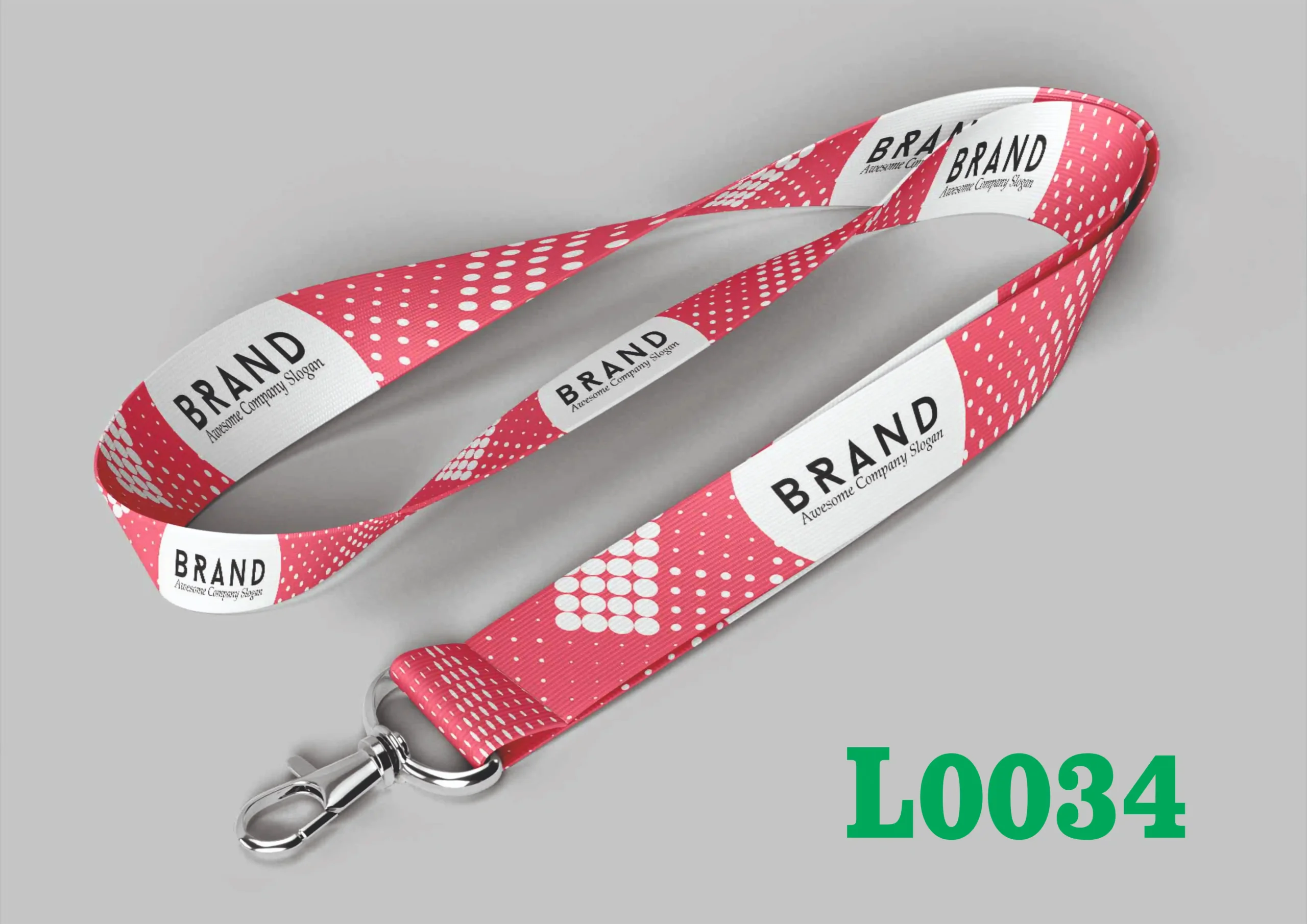 L0034 Digital Lanyard Template L0034 - Image 1