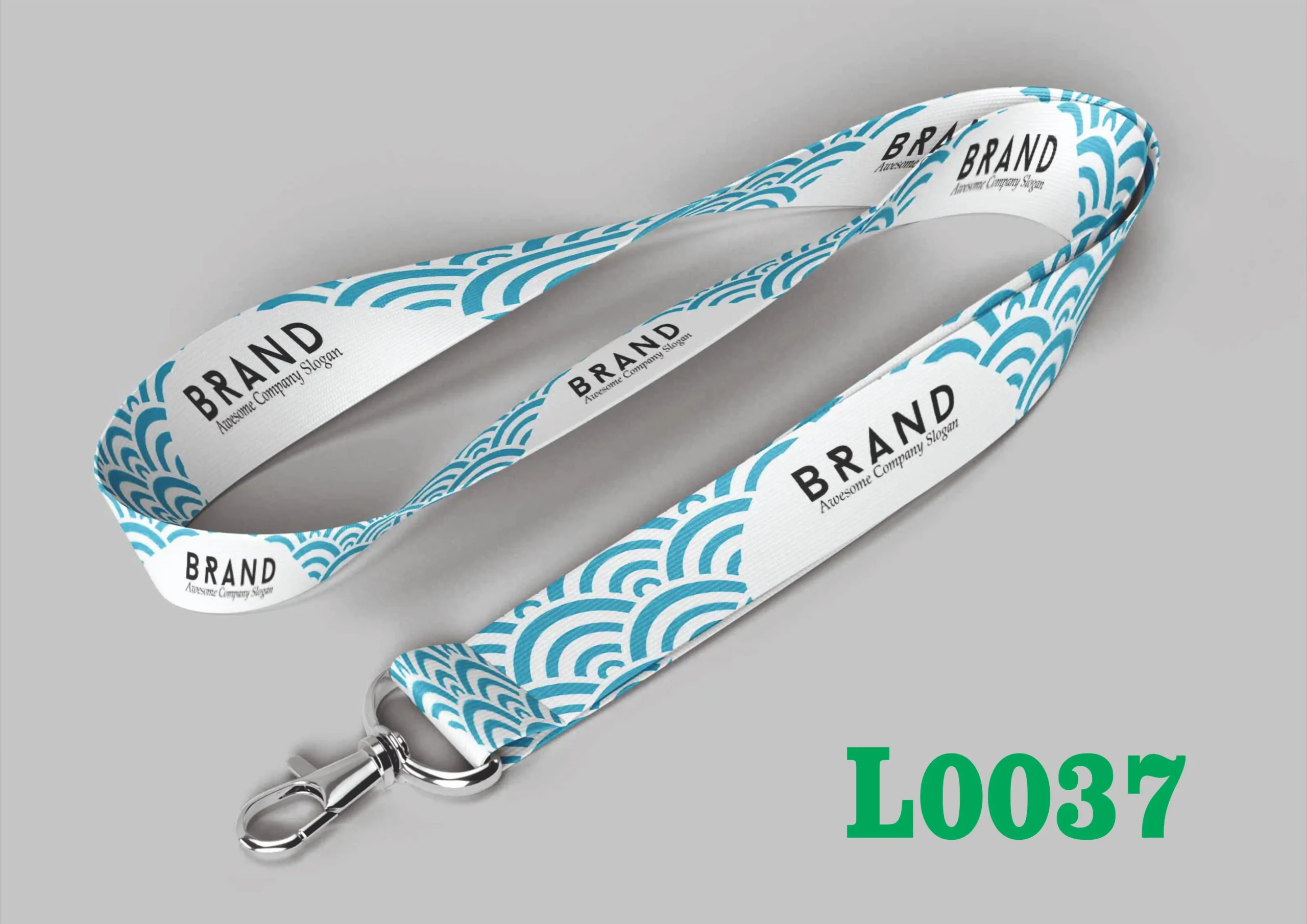 L0037 Digital Lanyard Template L0037 - Image 1