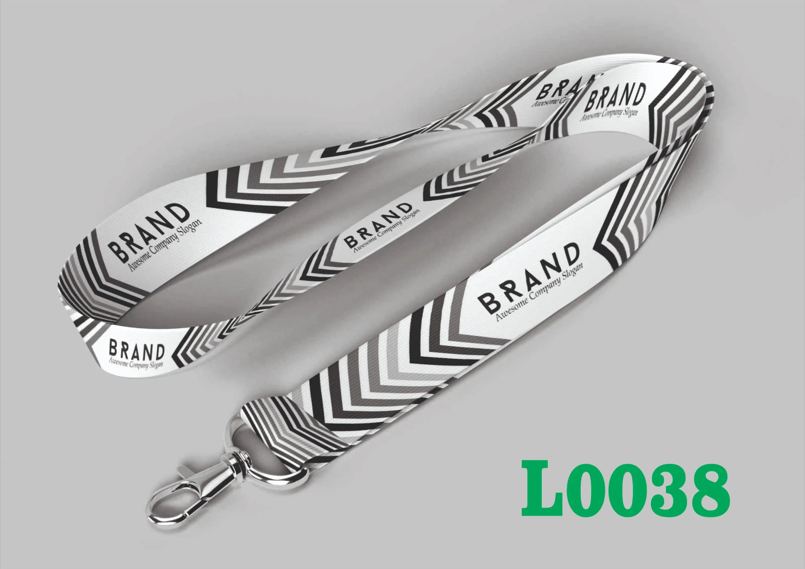 L0038 Digital Lanyard Template L0038 - Image 1