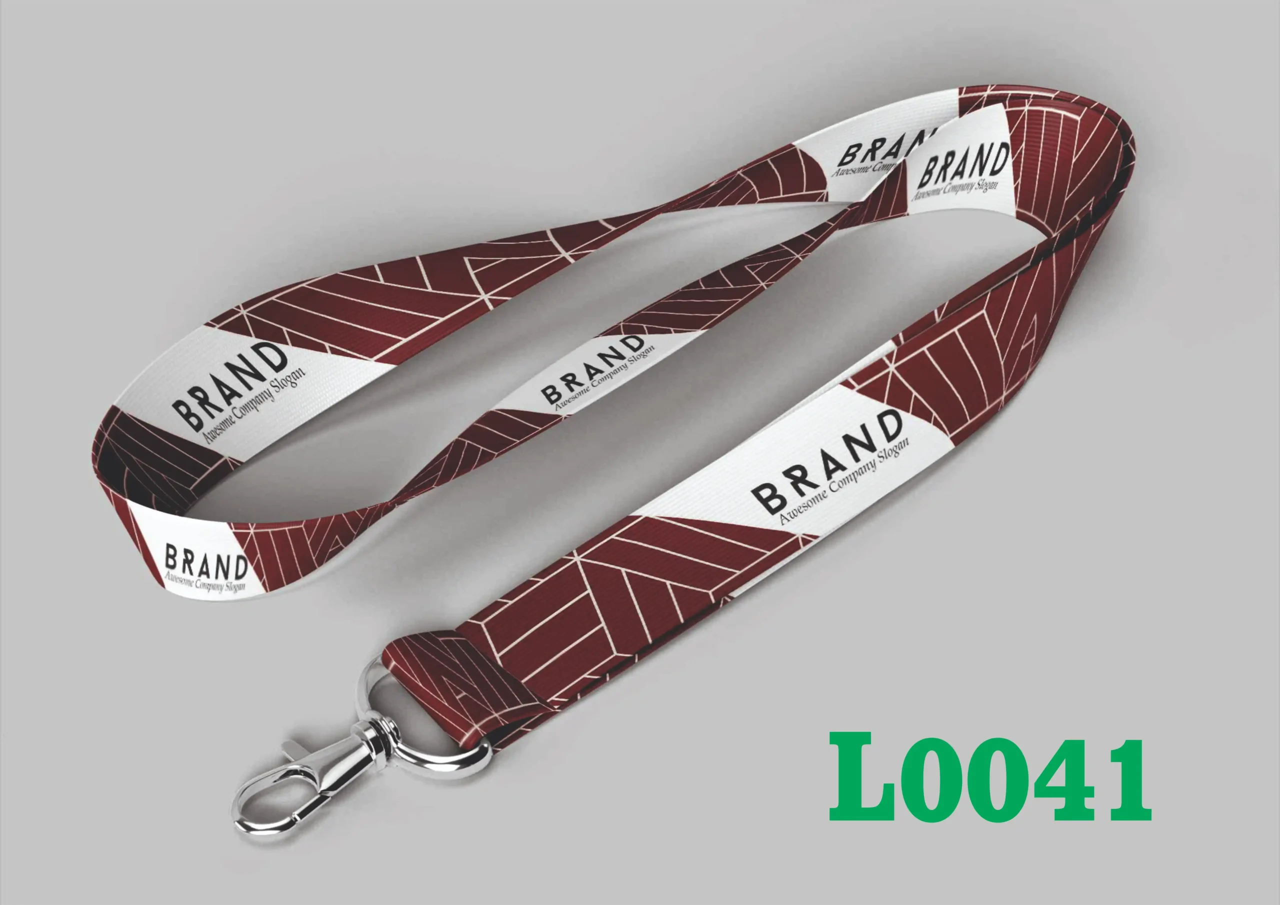 L0041 Digital Lanyard Template L0041 - Image 1