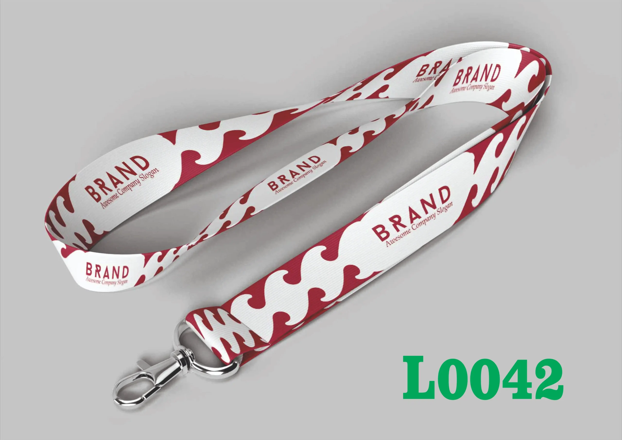 L0042 Digital Lanyard Template L0042 - Image 1