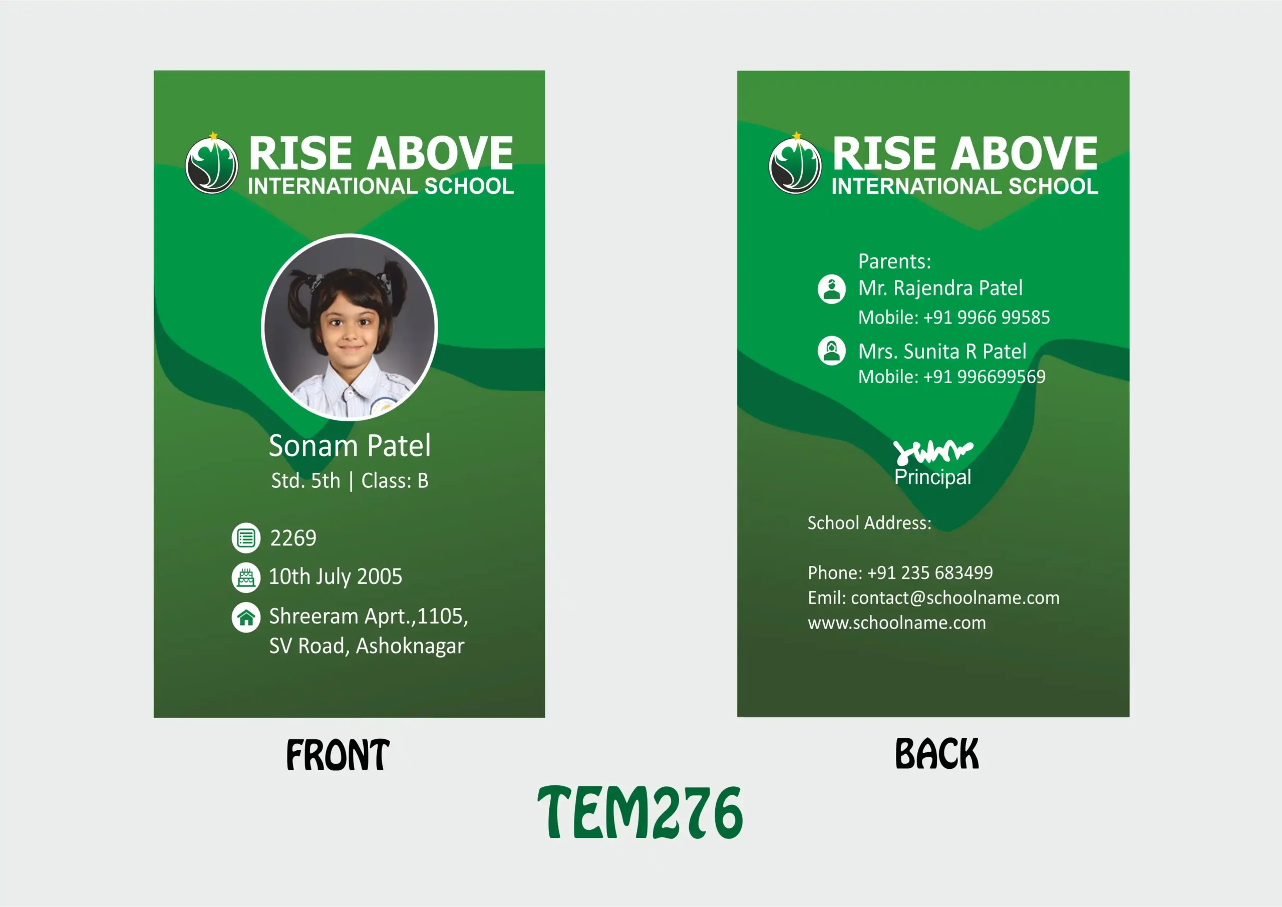 TEM-276 ID Card - TEM276 - Image 1