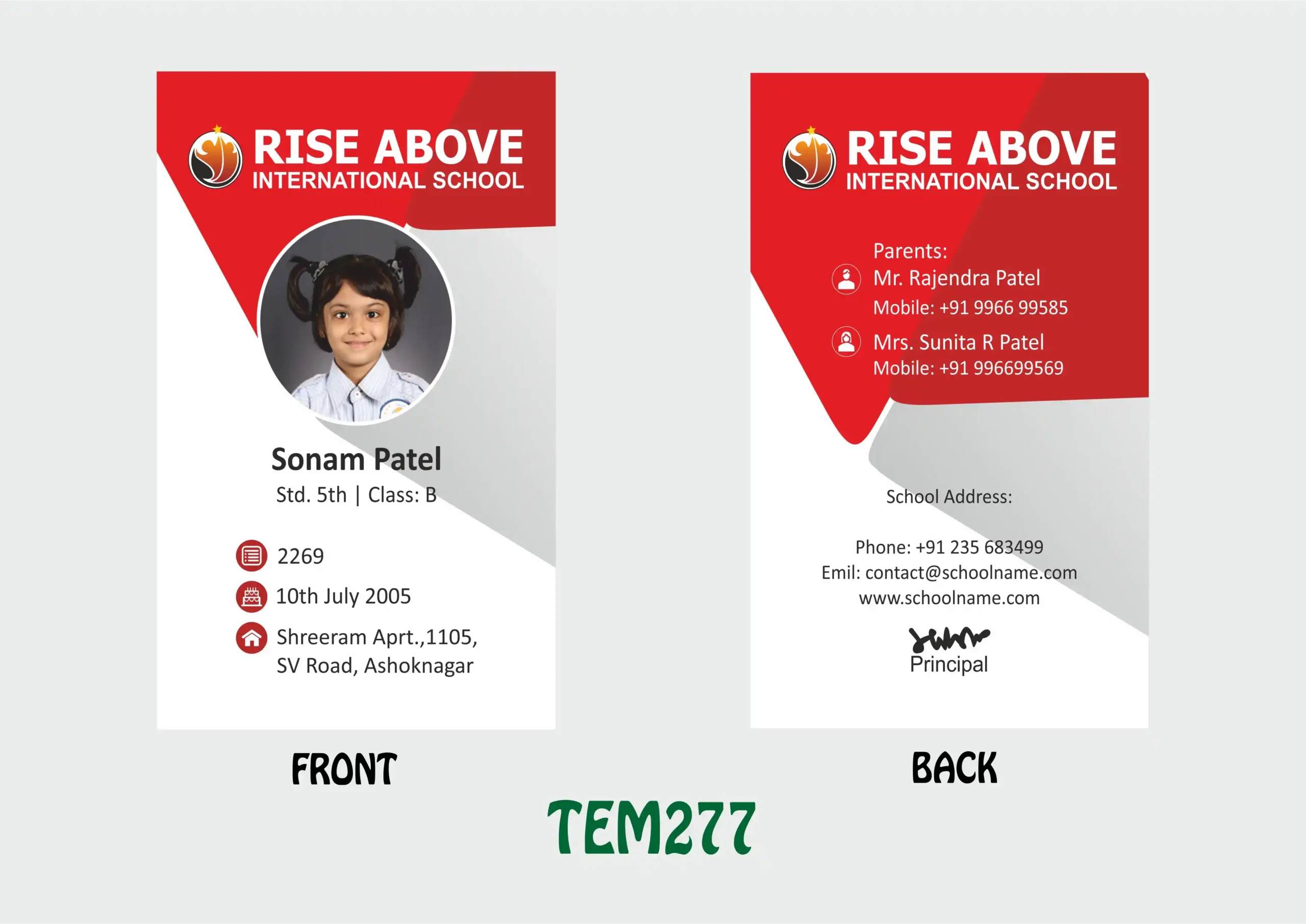 TEM-277 ID Card - TEM277 - Image 1