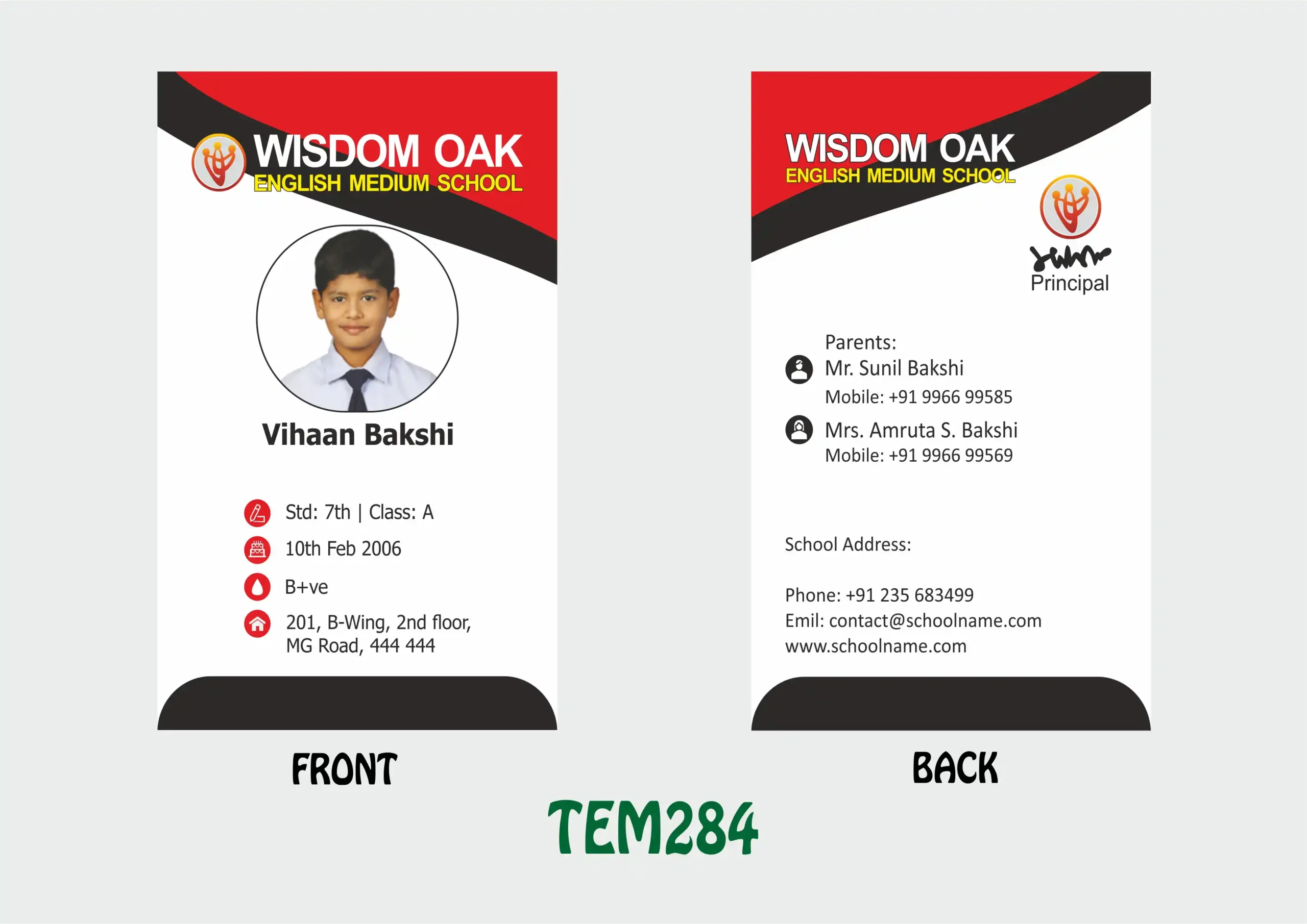 TEM-284 ID Card - TEM284 - Image 1