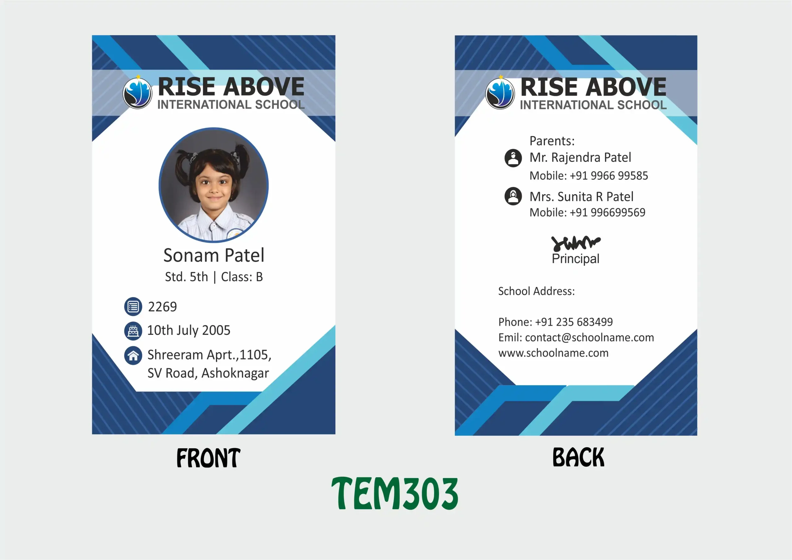 TEM-303 ID Card - TEM303 - Image 1