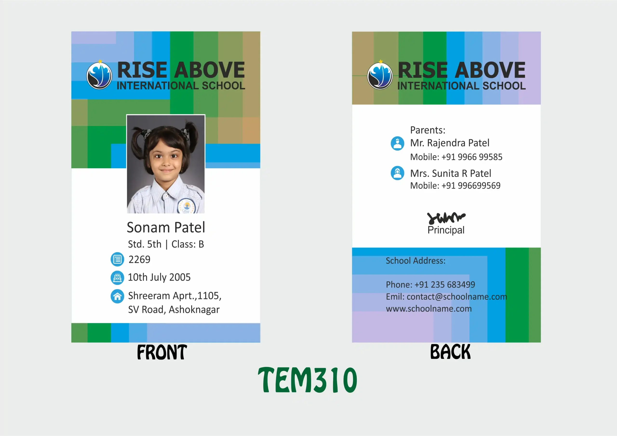TEM-310 ID Card - TEM310 - Image 1