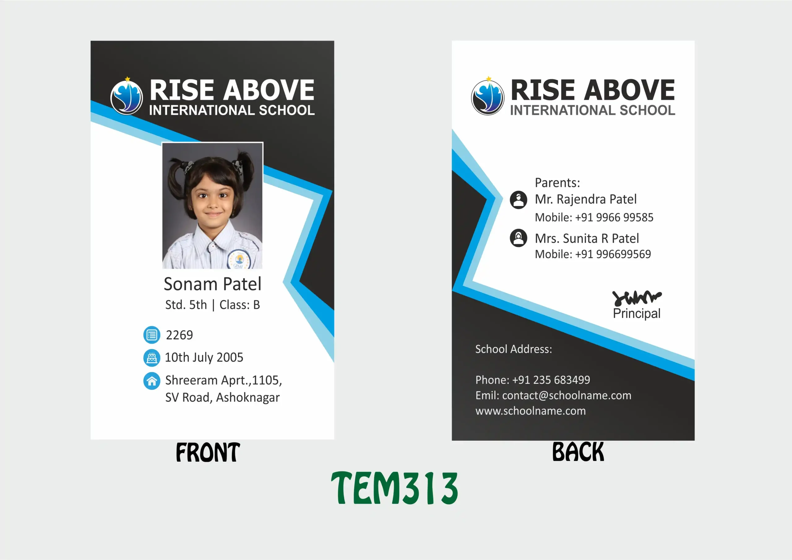TEM-313 ID Card - TEM313 - Image 1