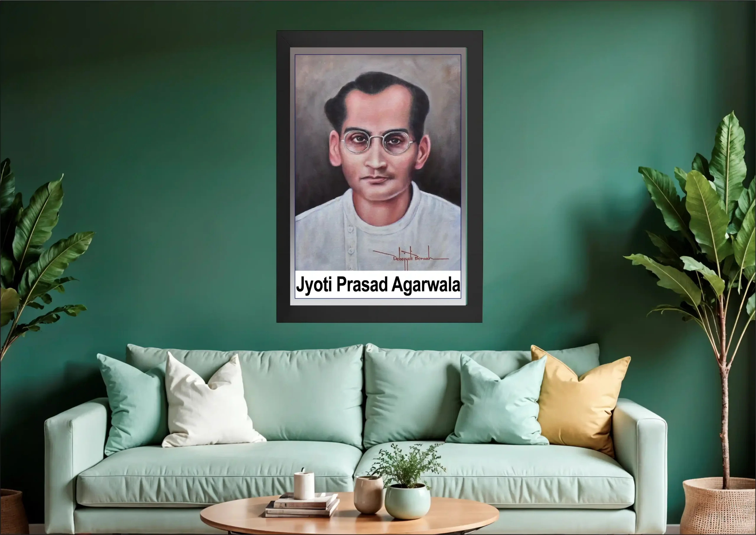 JYOTI PRASAD AGARWALA BK Jyoti Prasad Agarwala Photo Frame - Image 1